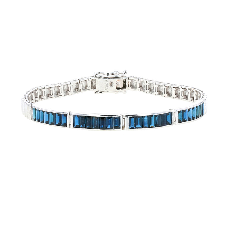 Acheter Bracelet saphirs 2.24 carats or blanc 12.86g Comme neuf - 1950,00 € Bracelet saphirs 2.24 carats or blanc 12.86g Comme neuf - reconditionné disponible sur Gemme Les Bijoux